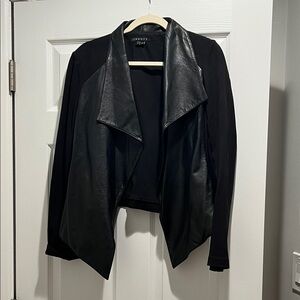 Theory Black Leather Jacket